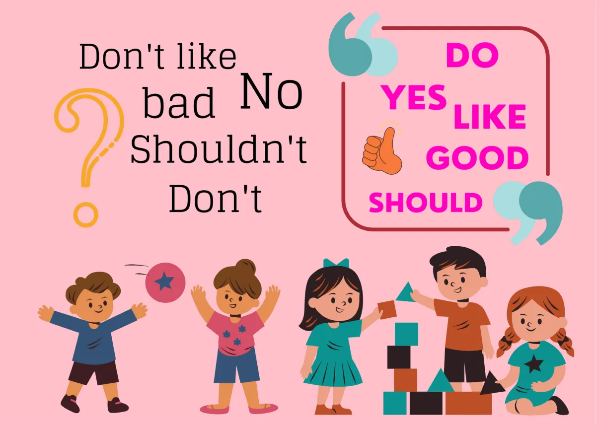 Do and don't, yes and no for kids
